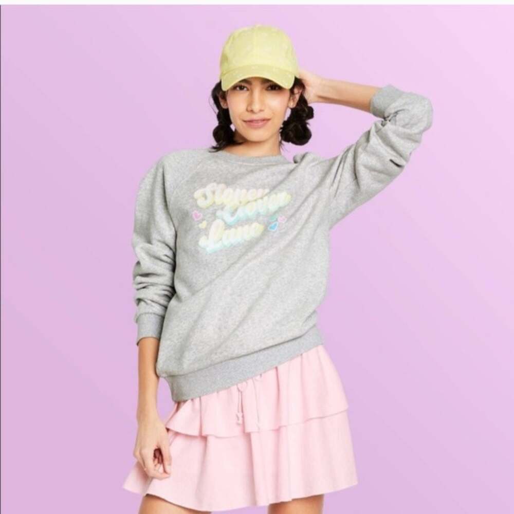 Stoney Clover Lane x Target Crewneck Heather Gray Sweatshirt Plus Size 2X